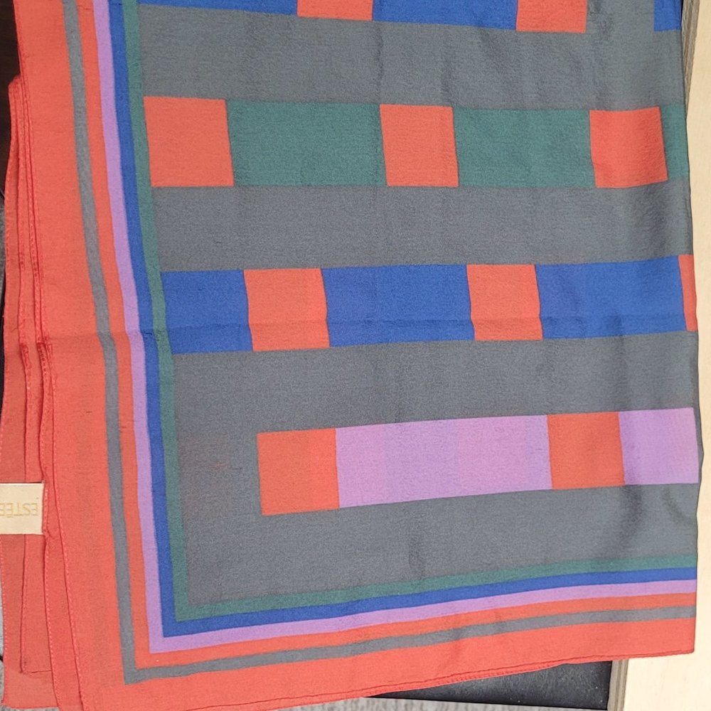 Estee Lauder Square silk scarf